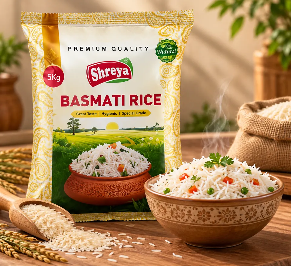 Shreya Agro Foods Premium Basmati Rice