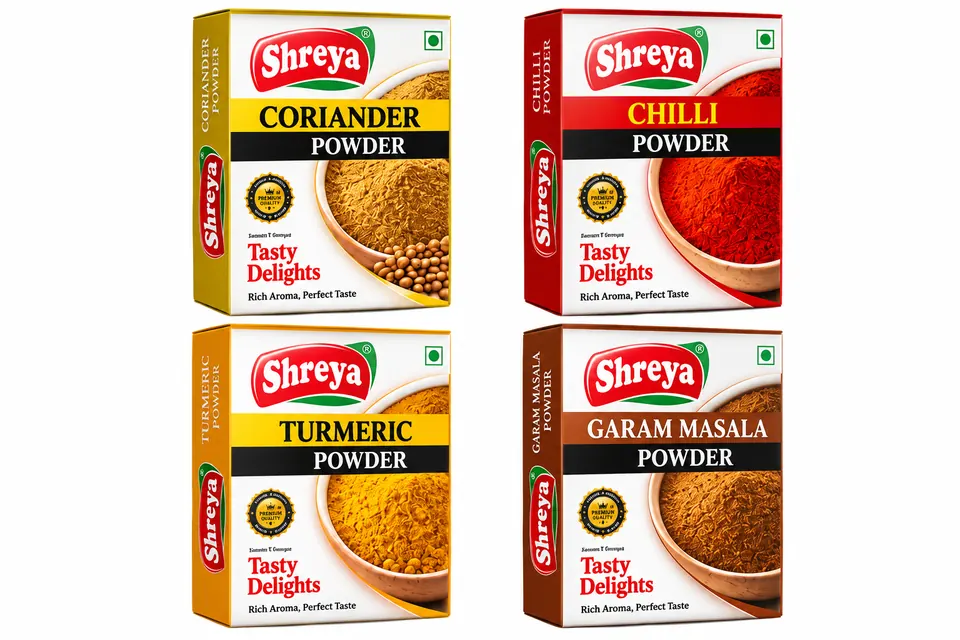 Shreya Agro Foods — Shreya spice powder range
